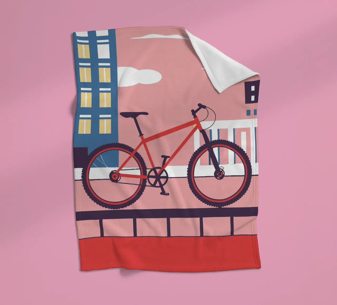Fiets fleecedeken van TODAY'S SHOP