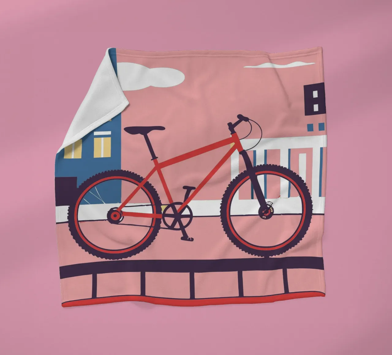 Bicycle fleece blanket by TODAY'S SHOP