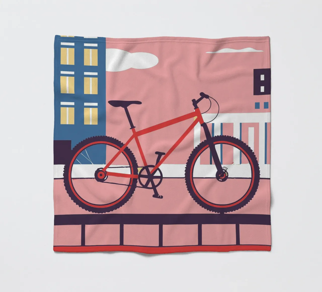 Bicycle fleece blanket by TODAY'S SHOP