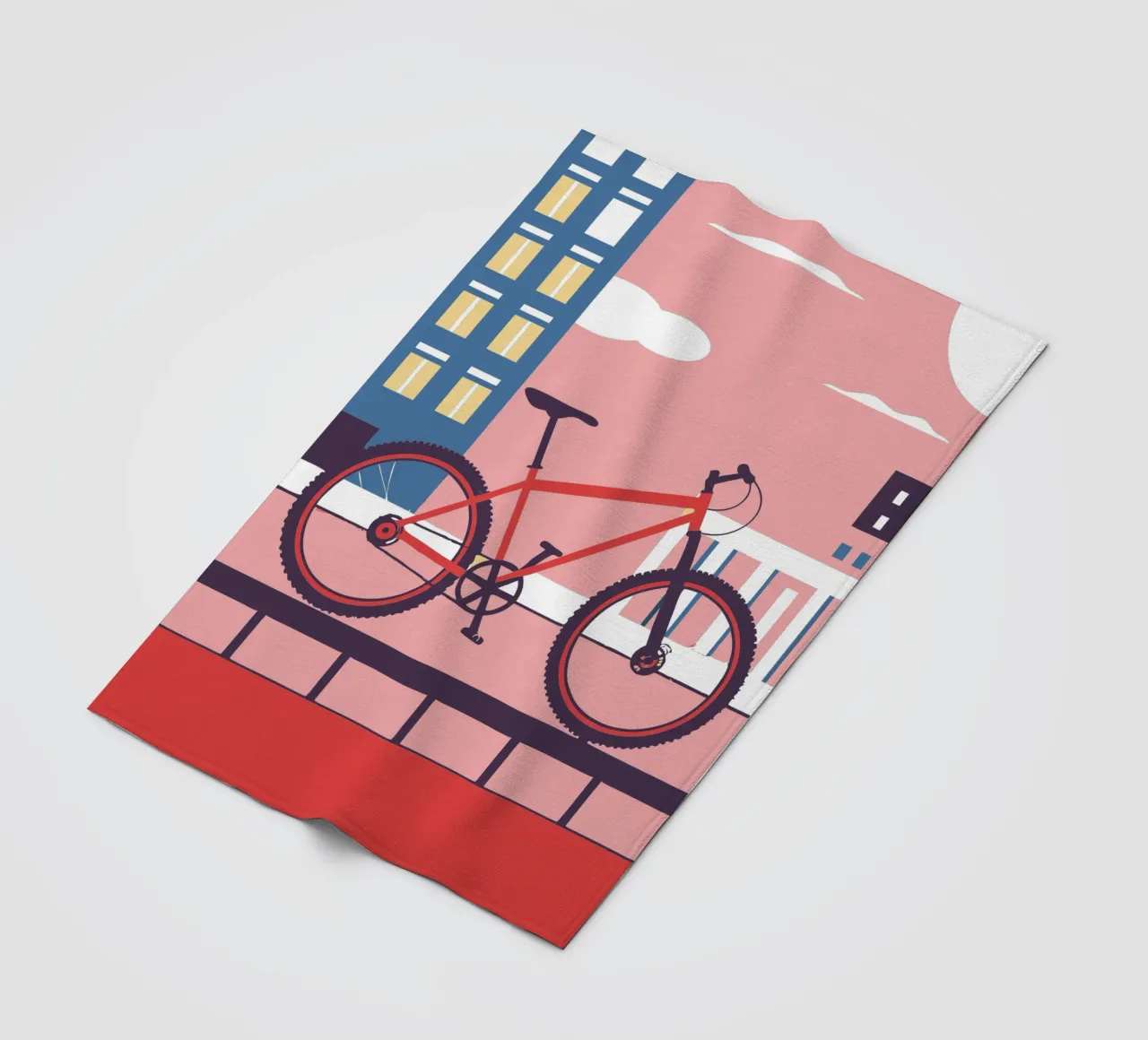 Bicycle fleece blanket by TODAY'S SHOP