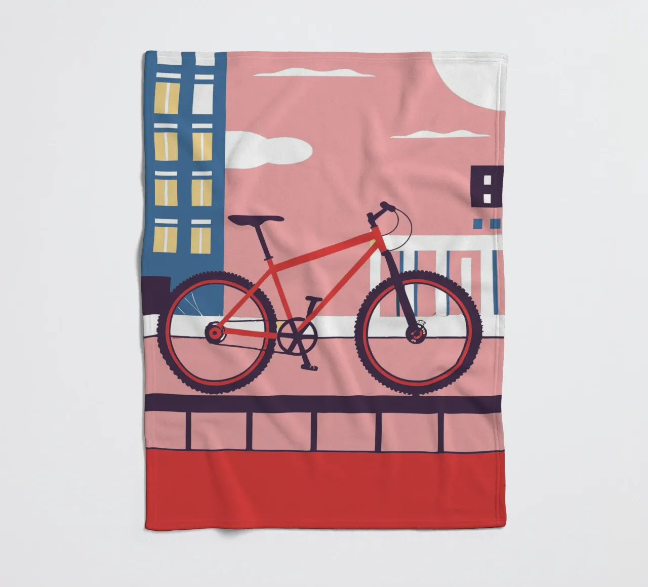 Bicycle fleece blanket by TODAY'S SHOP