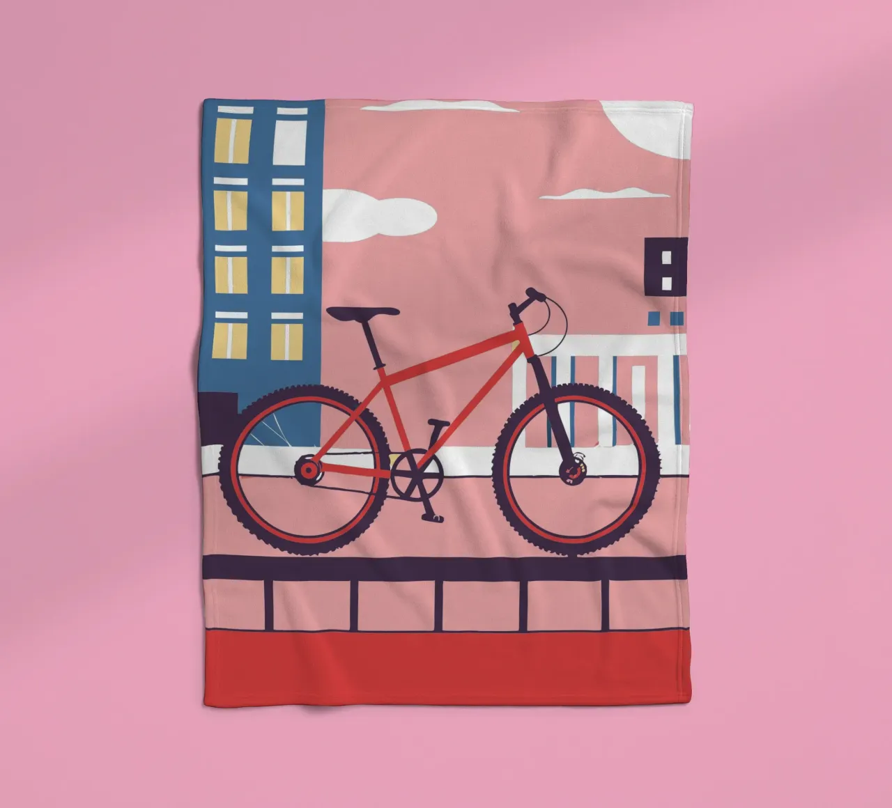 Fiets fleecedeken van TODAY'S SHOP