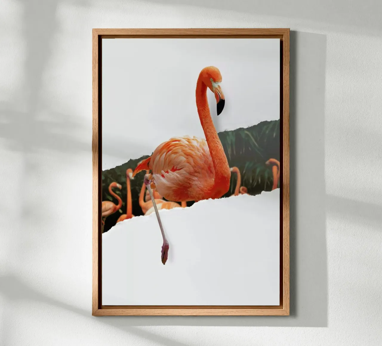 Flamingo Torn Paper tela da JONAS LOOSE KIDS