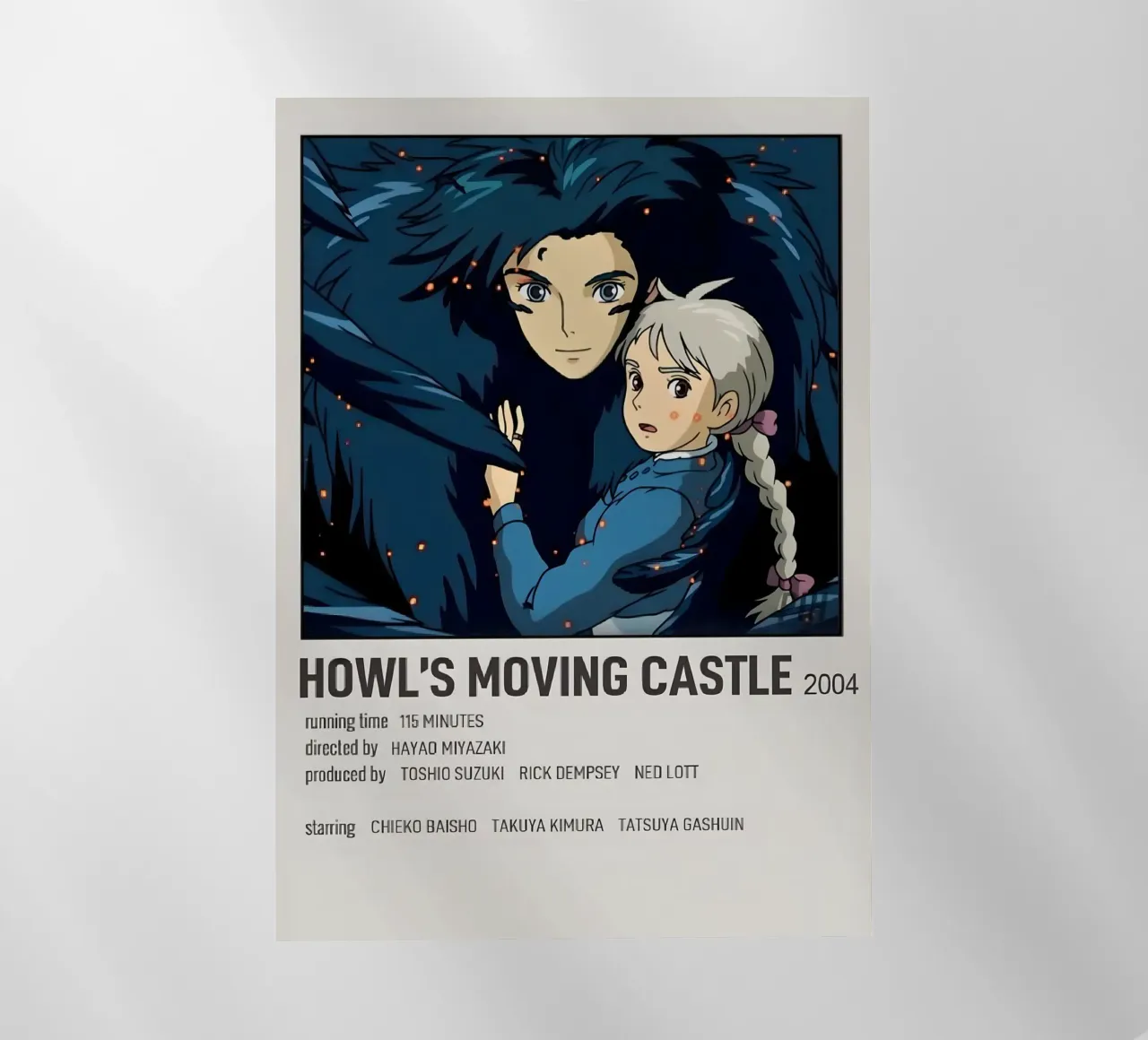 HOWL'S MOVING CASTLE 2004 pellicola backlit da Totoya