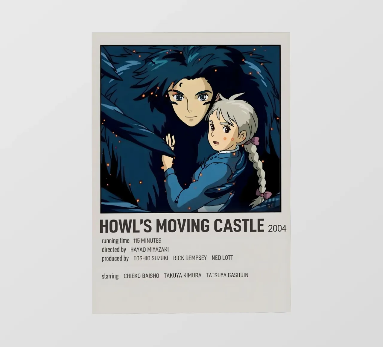 HOWL'S MOVING CASTLE 2004 pellicola backlit da Totoya