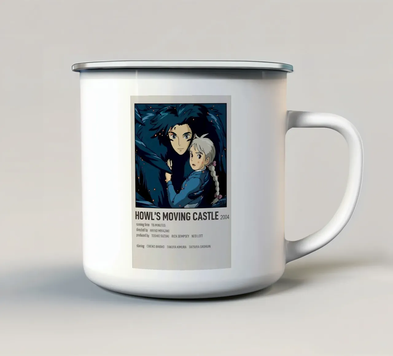 HOWL'S MOVING CASTLE 2004 tazza in smalto da Totoya