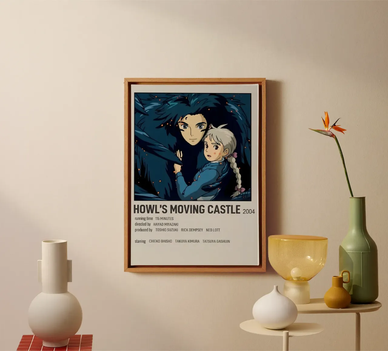 HOWL'S MOVING CASTLE 2004 tela con Cornice a cassetta da Totoya