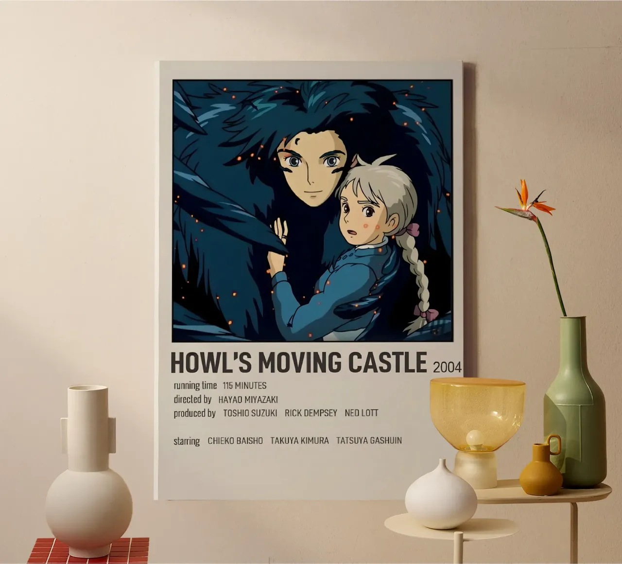 HOWL'S MOVING CASTLE 2004 tela con Cornice a cassetta da Totoya
