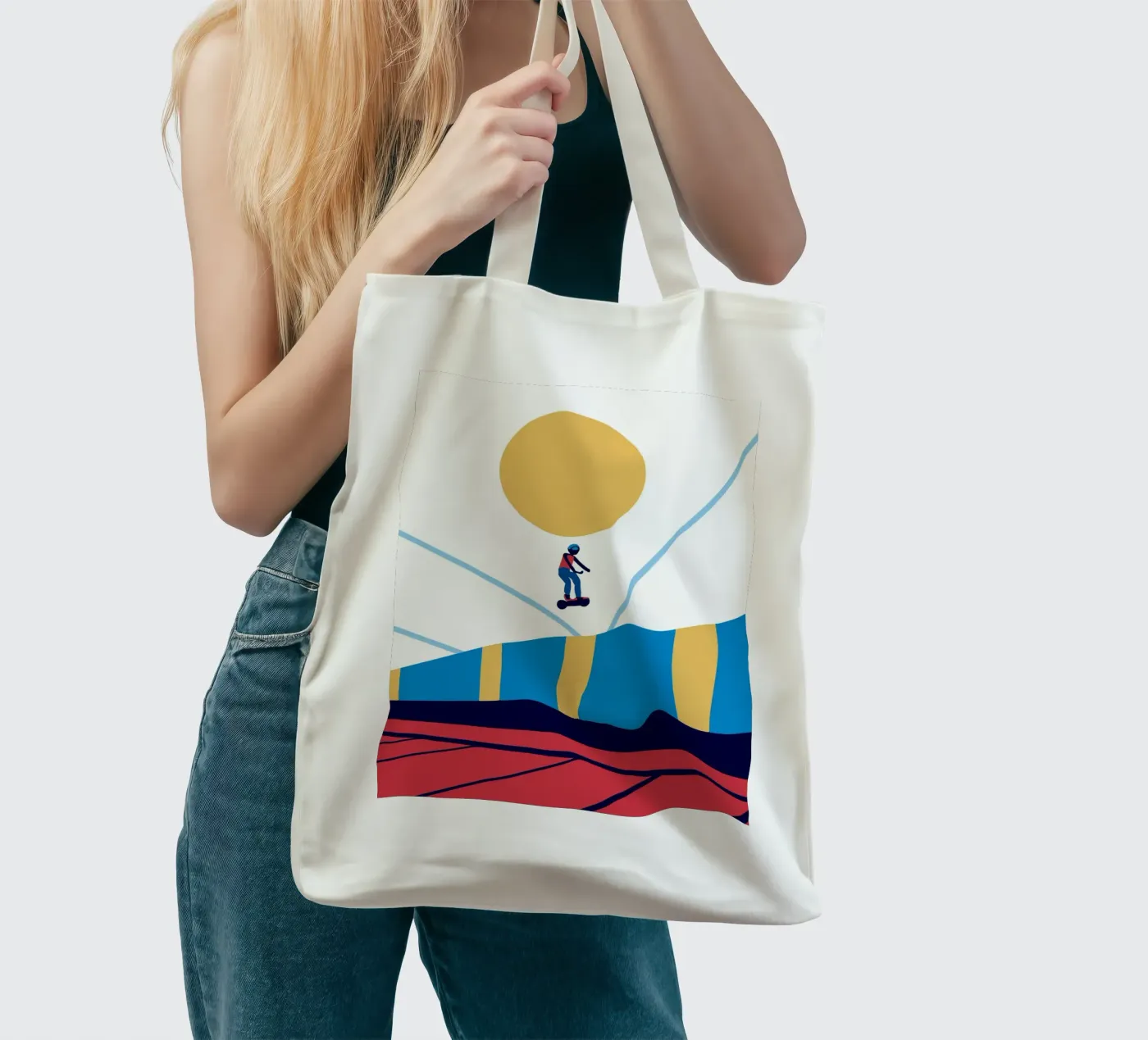 Hoverboard tote bag by TODAY'S SHOP