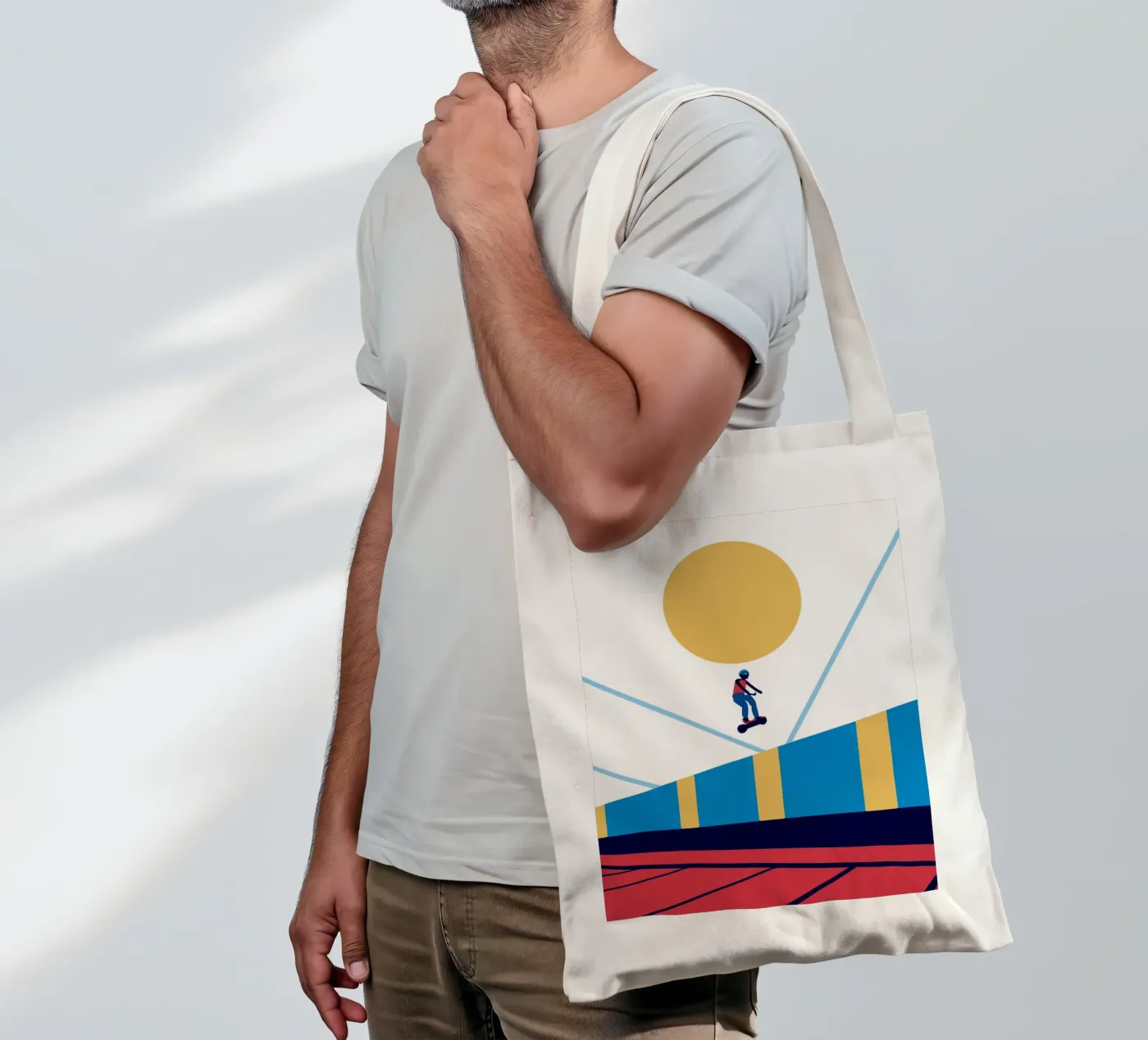 Hoverboard tote bag by TODAY'S SHOP