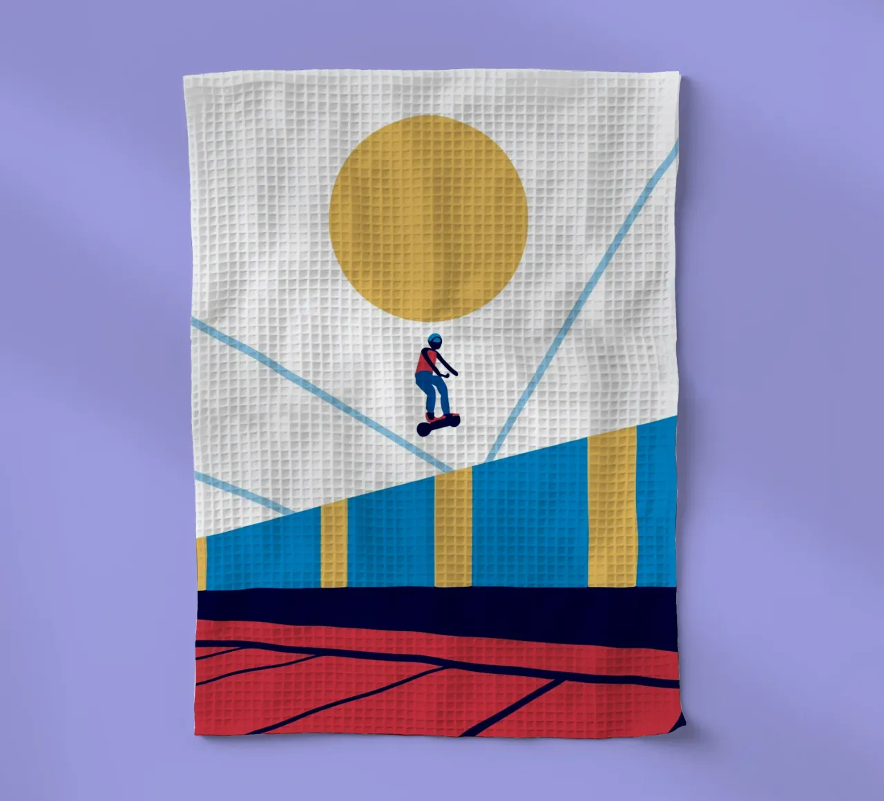 Hoverboard tea towel by TODAY'S SHOP