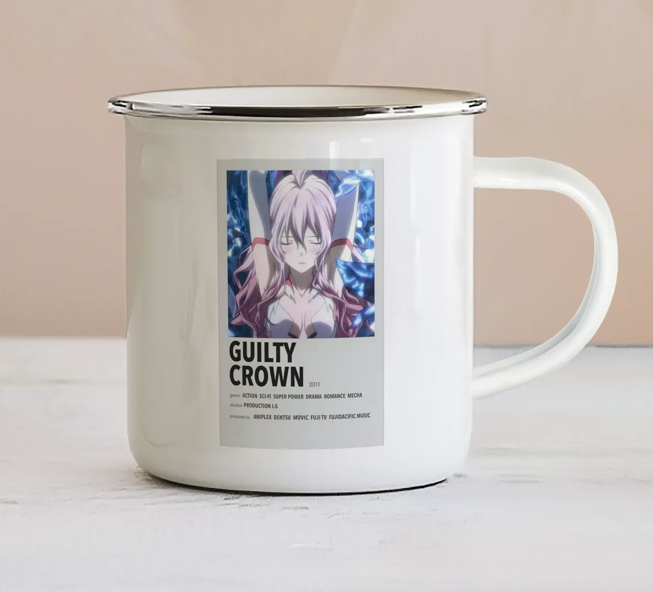 GUILTY  CROWN  2011 tazza in smalto da Totoya