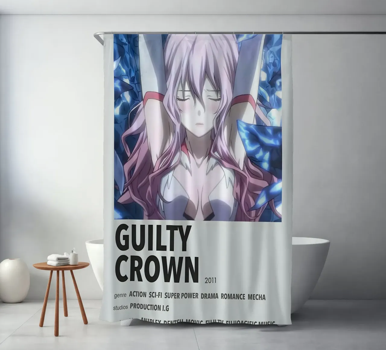 GUILTY  CROWN  2011 shower curtain by Totoya