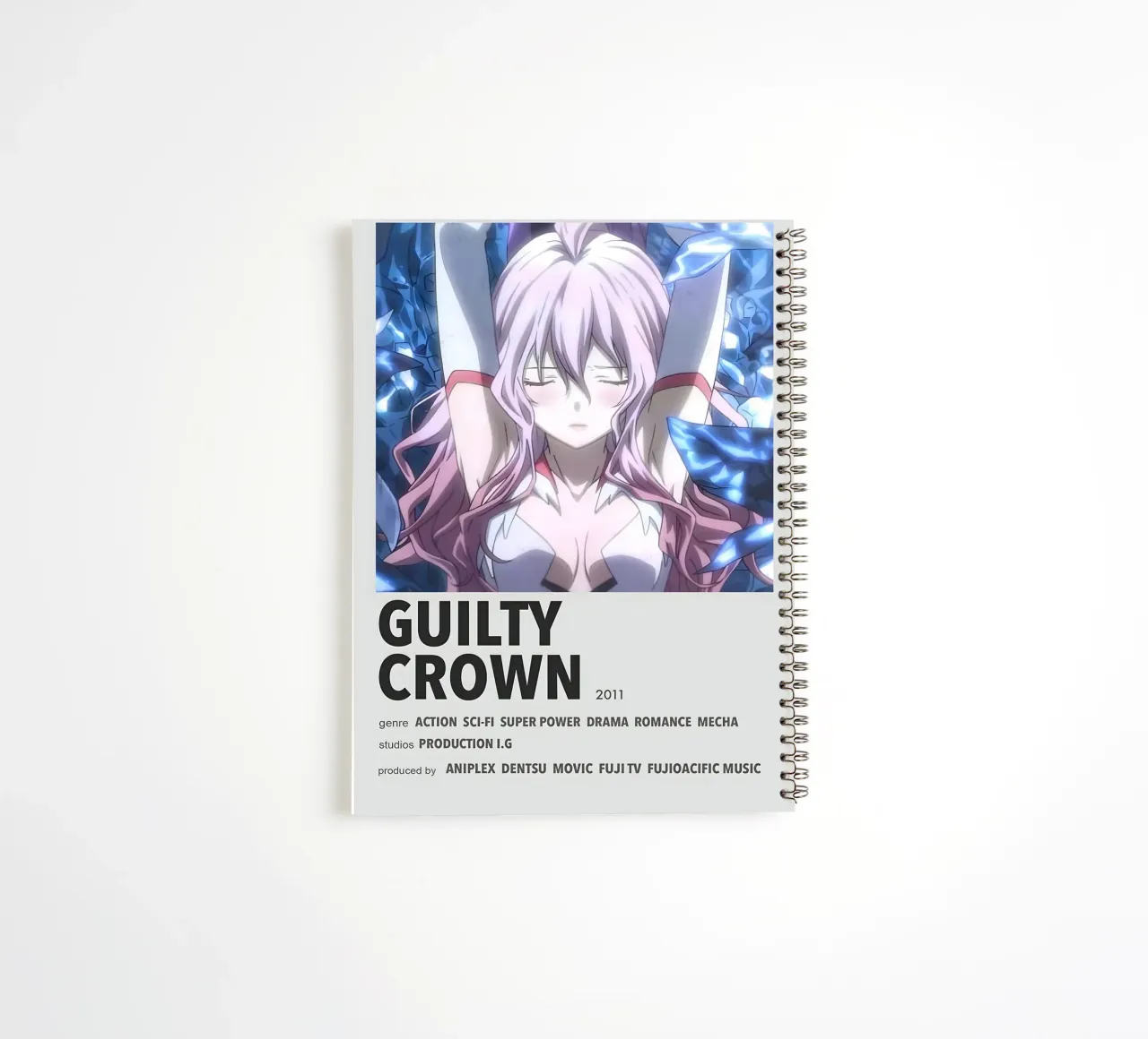 GUILTY  CROWN  2011 spiral notebook by Totoya