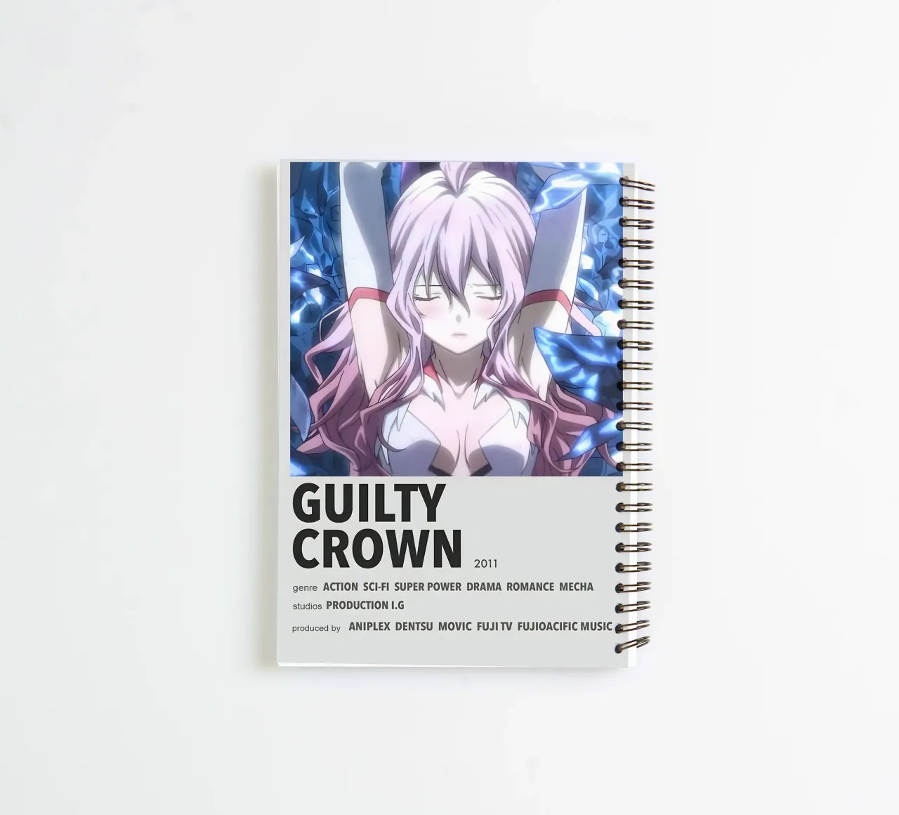 GUILTY  CROWN  2011 spiral notebook by Totoya