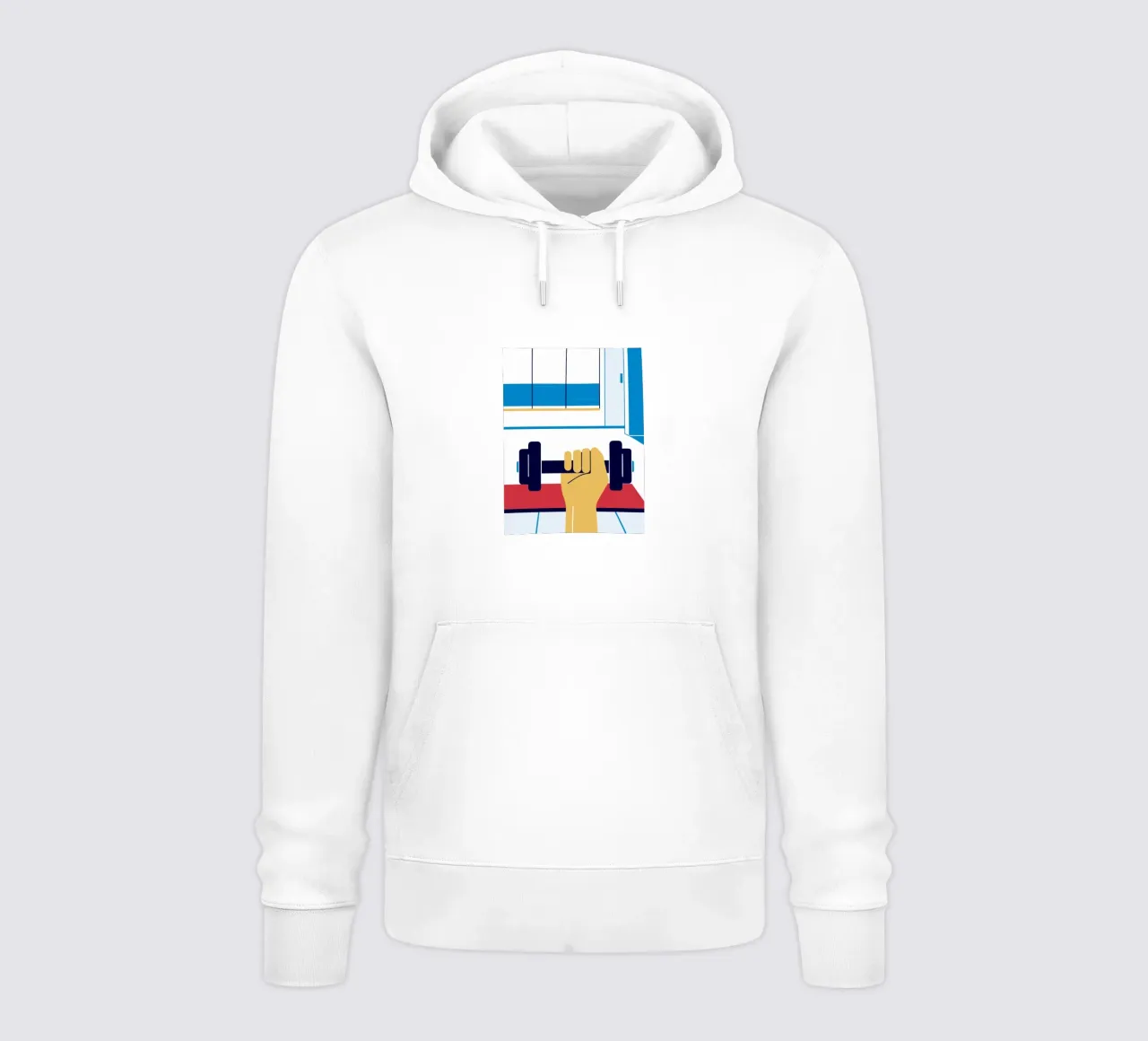 Manubrio fitness felpa con cappuccio da TODAY'S SHOP