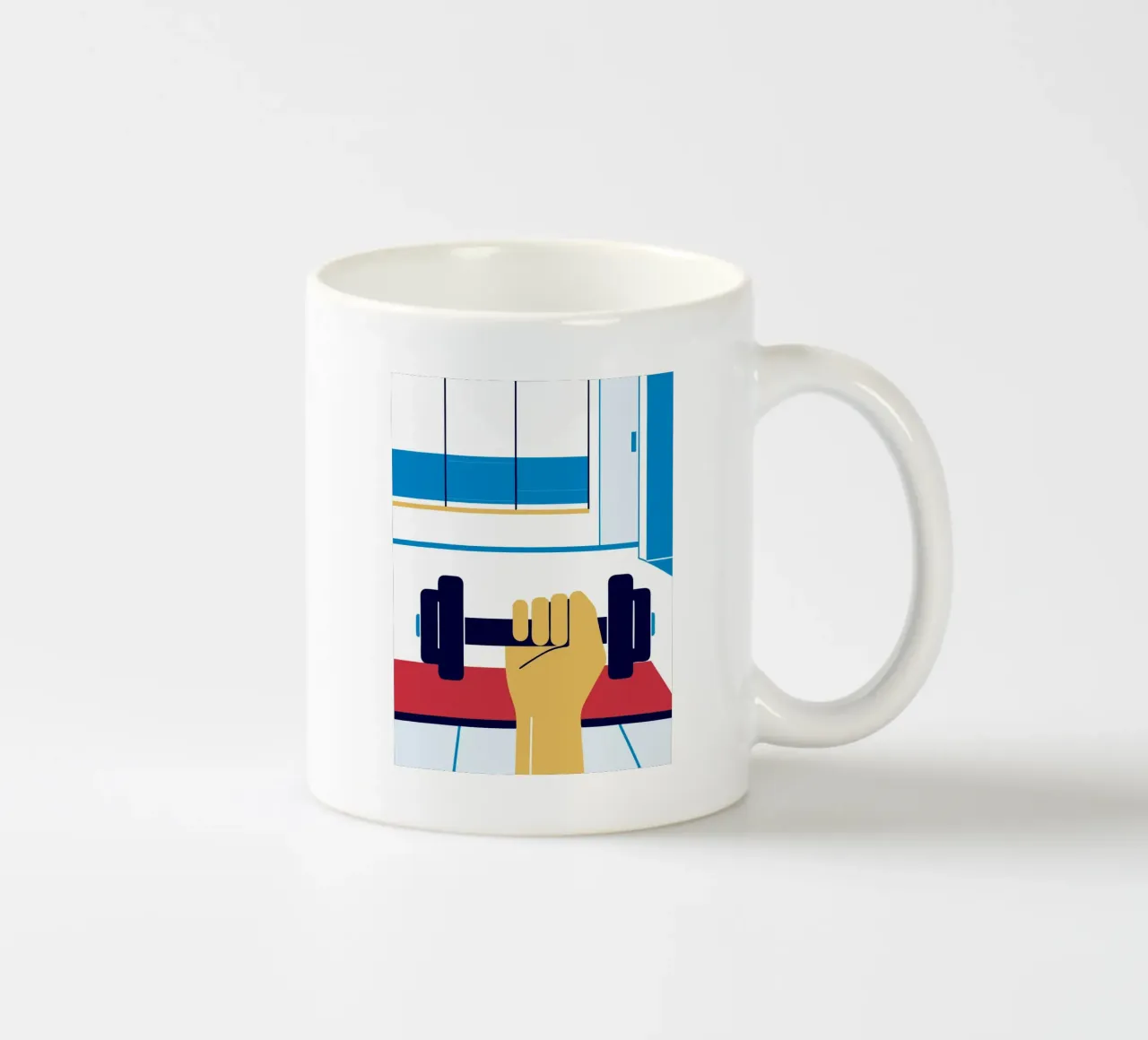 Manubrio fitness tazza in ceramica da TODAY'S SHOP
