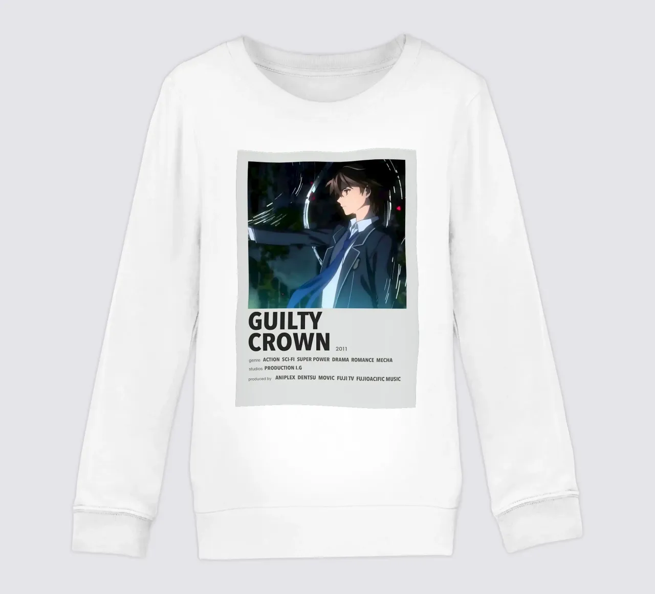 GUILTY  CROWN  2011 kids sweatshirt by Totoya