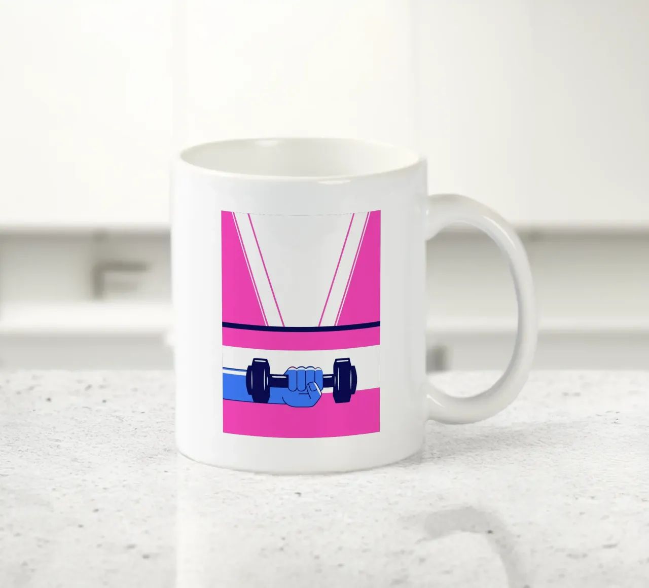Manubrio fitness tazza in ceramica da TODAY'S SHOP