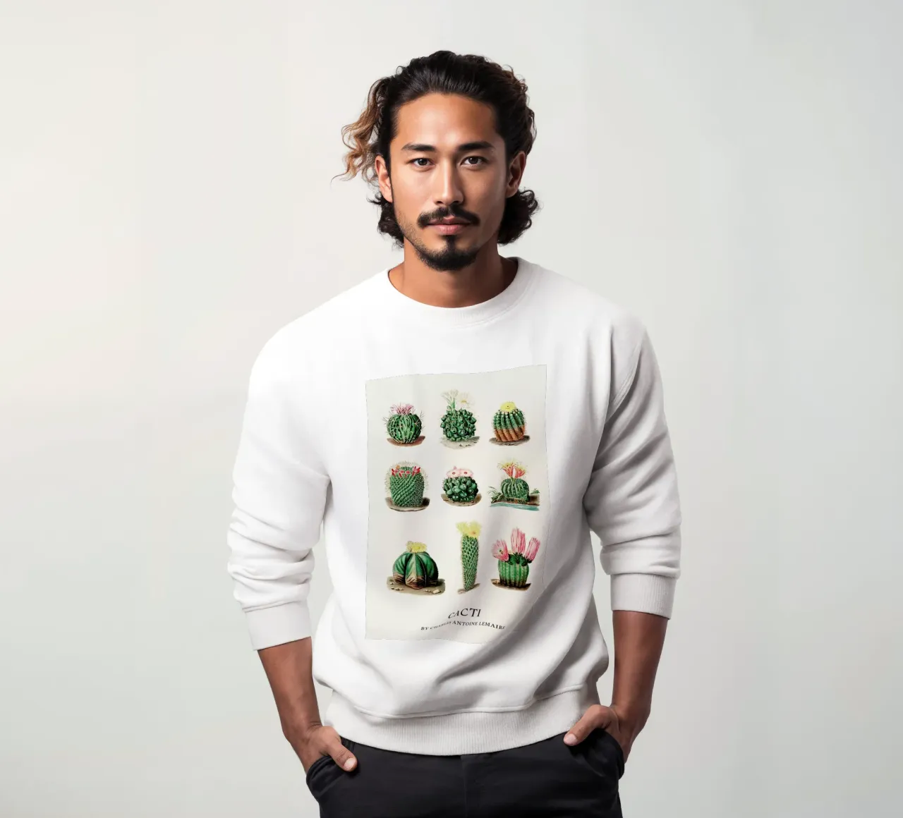 Cacti by Charles Antoine Lemaire felpa da Flora & Fauna