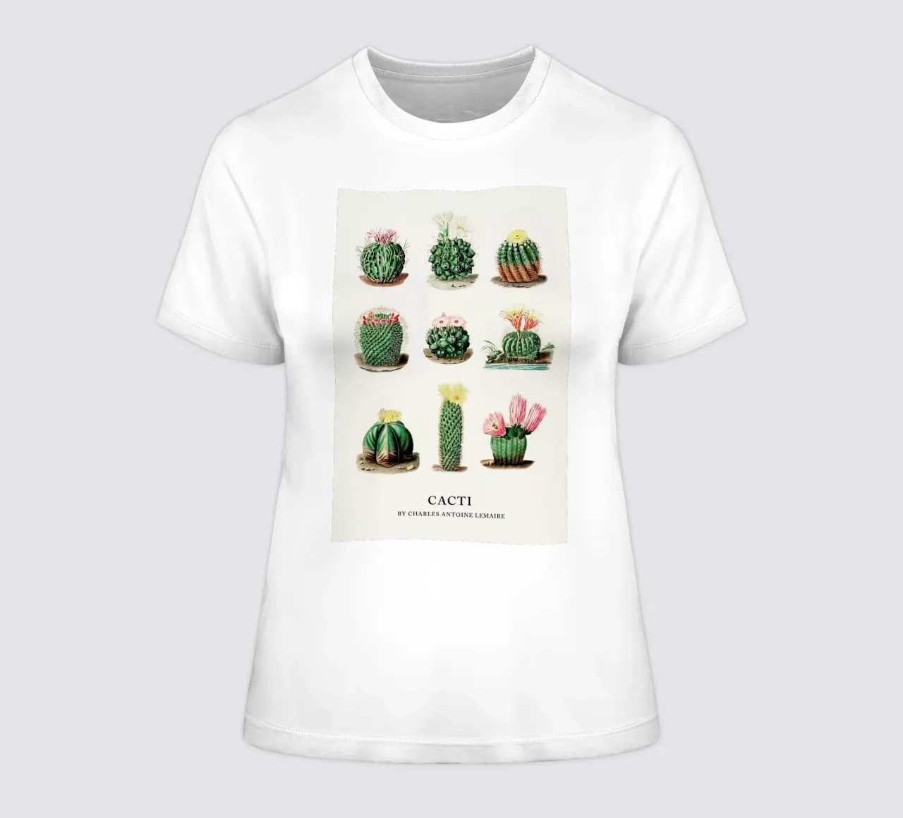 Cacti by Charles Antoine Lemaire t-shirt da donna da Flora & Fauna
