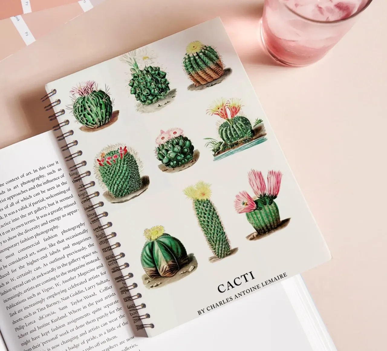 Cacti by Charles Antoine Lemaire diario ad anelli da Flora & Fauna