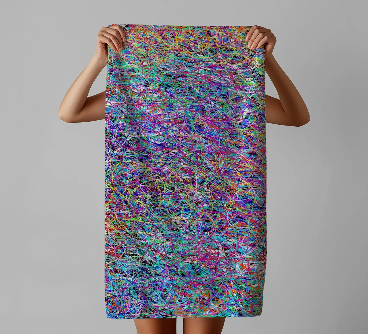 Complex virtuality towel by Carinaprint