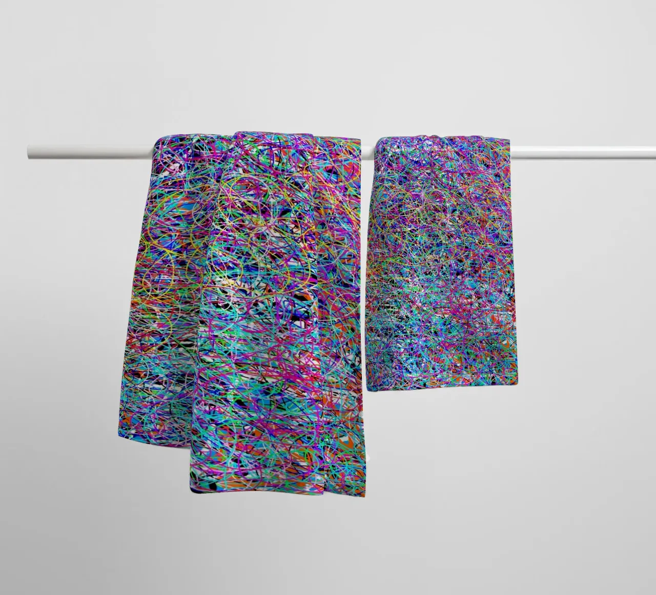 Complex virtuality towel by Carinaprint