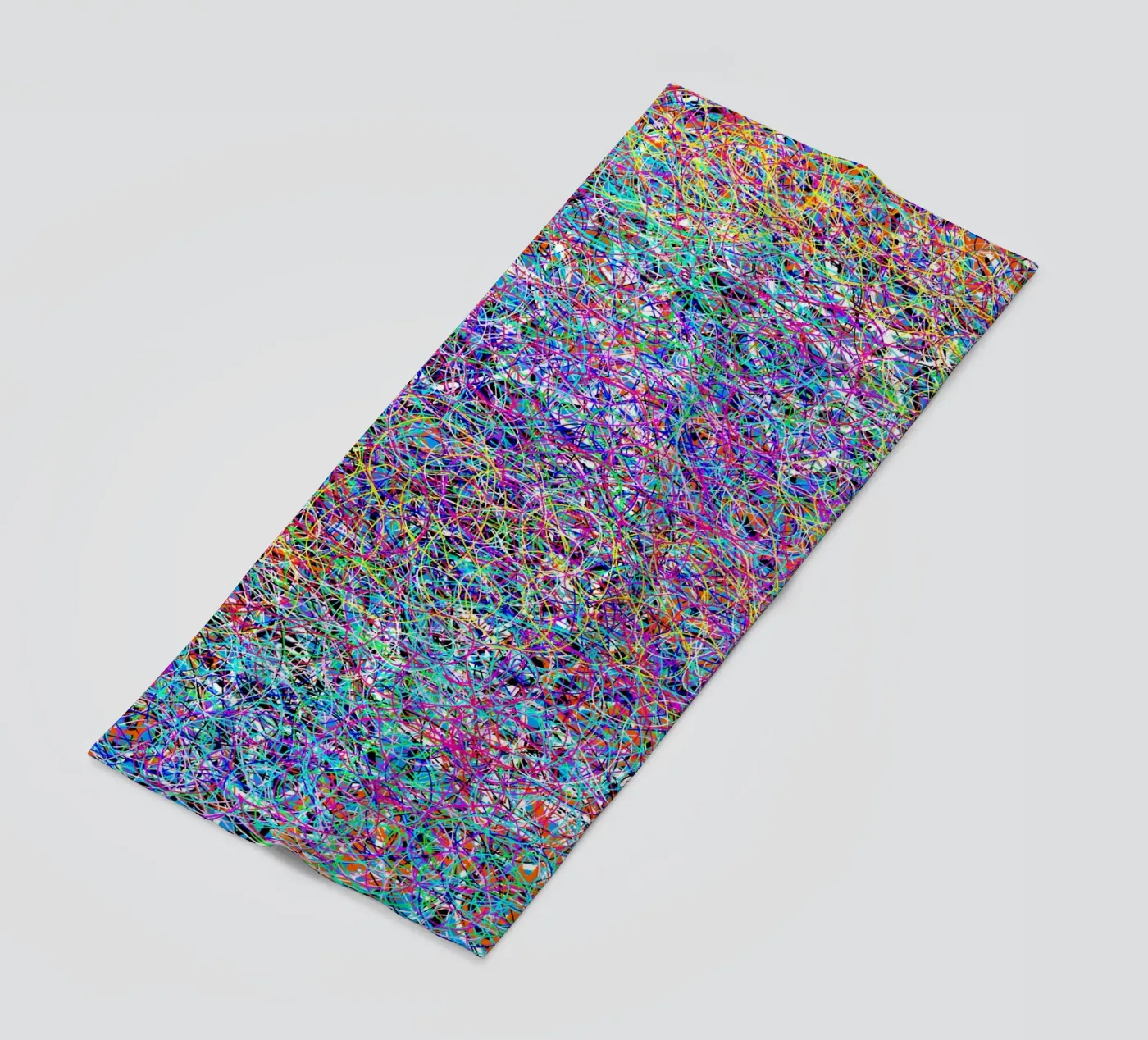 Complex virtuality beach towel by Carinaprint