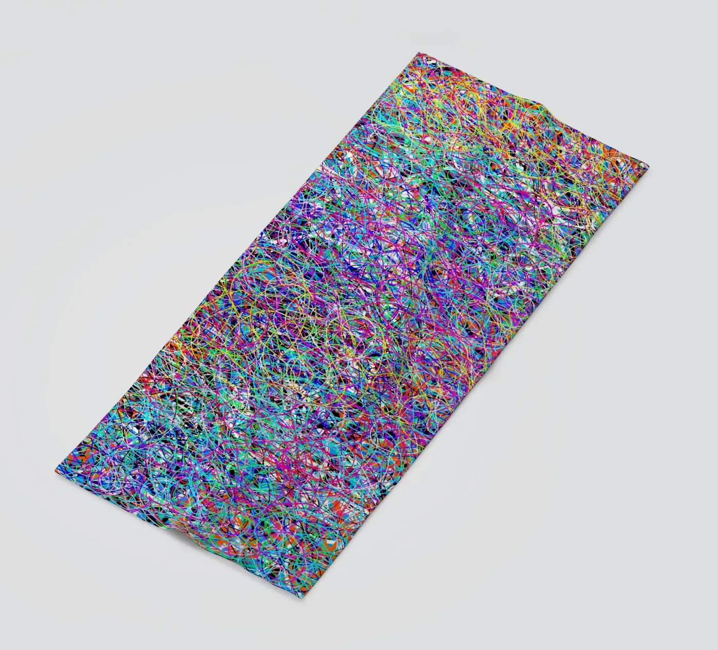 Complex virtuality beach towel by Carinaprint