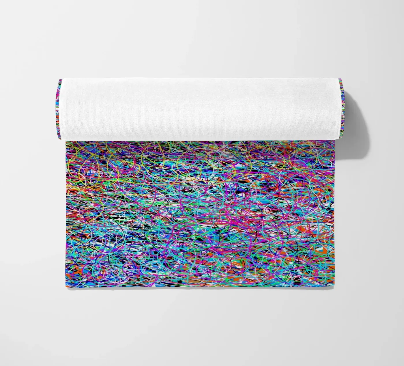 Complex virtuality beach towel by Carinaprint