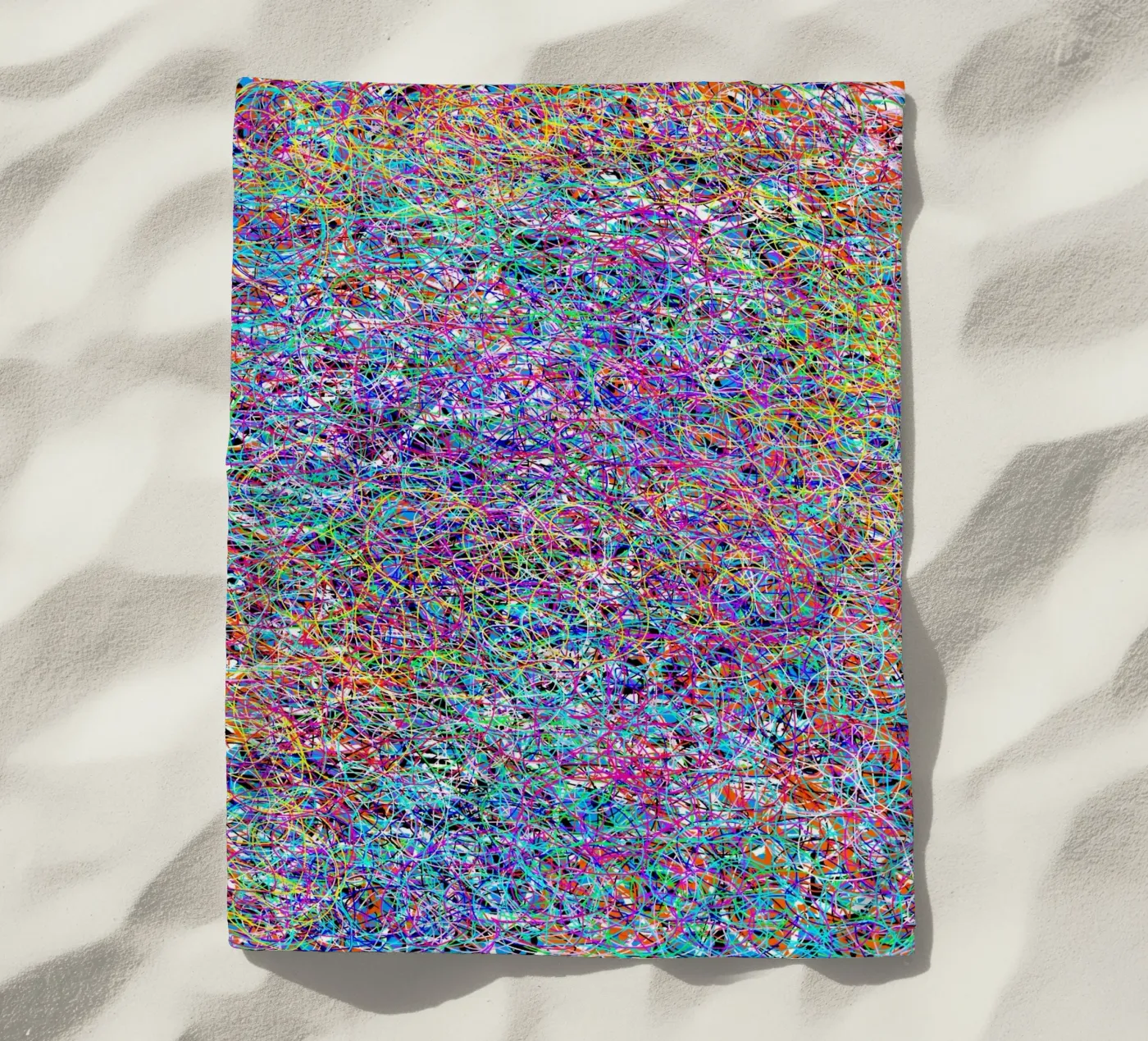 Complex virtuality beach towel by Carinaprint