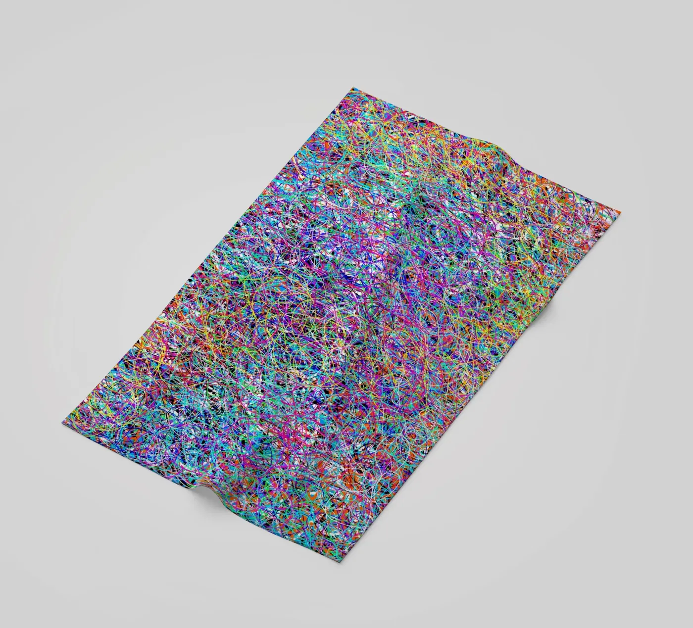 Complex virtuality beach towel by Carinaprint