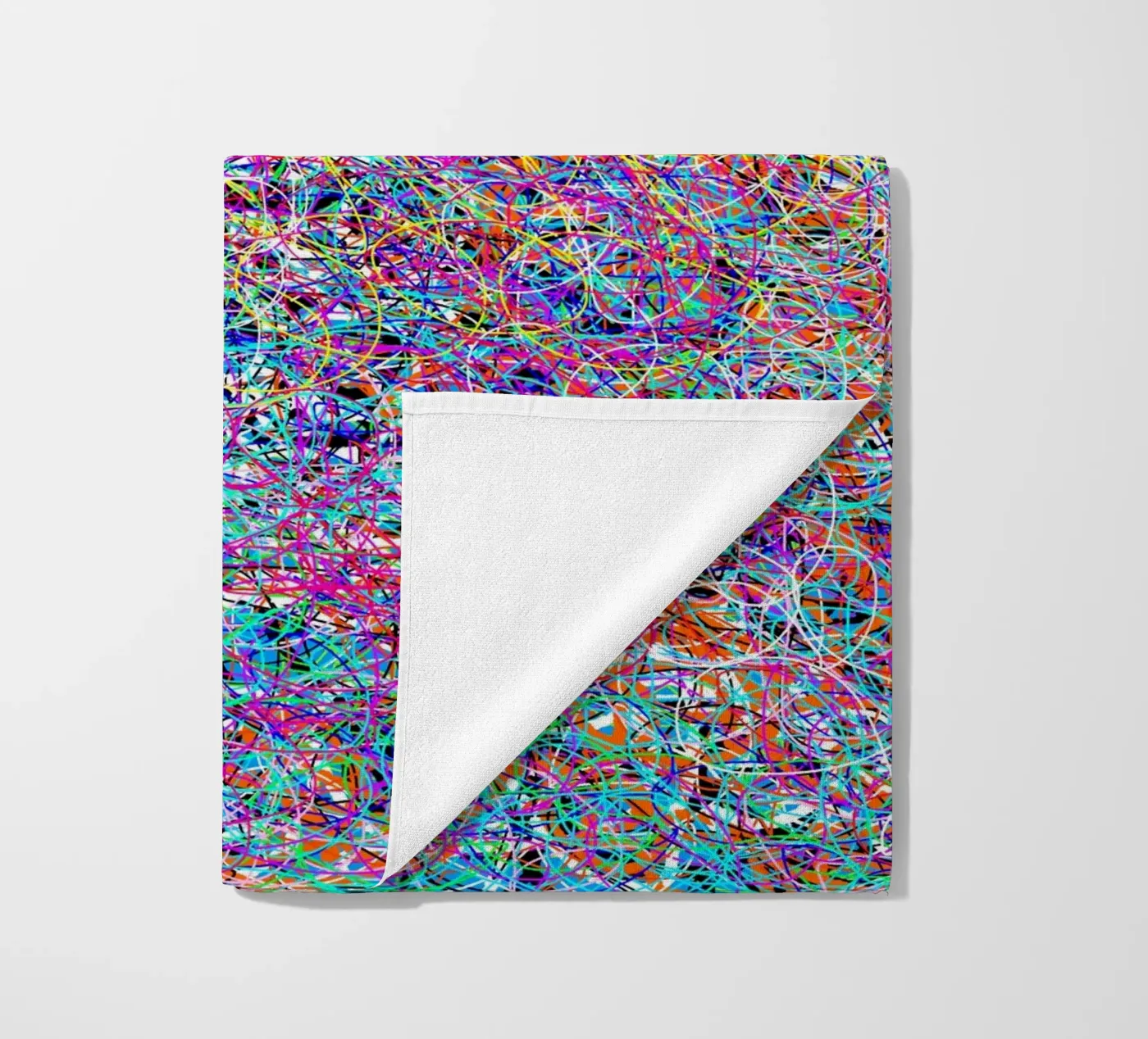 Complex virtuality beach towel by Carinaprint