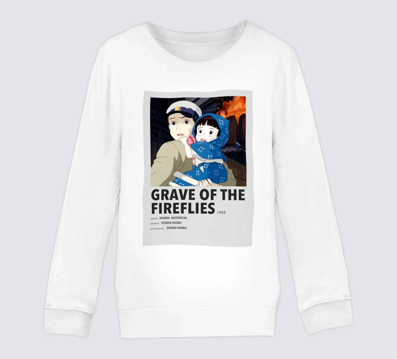 GRAVE OF THE FIREFLIES 1908 felpa bambino da Totoya