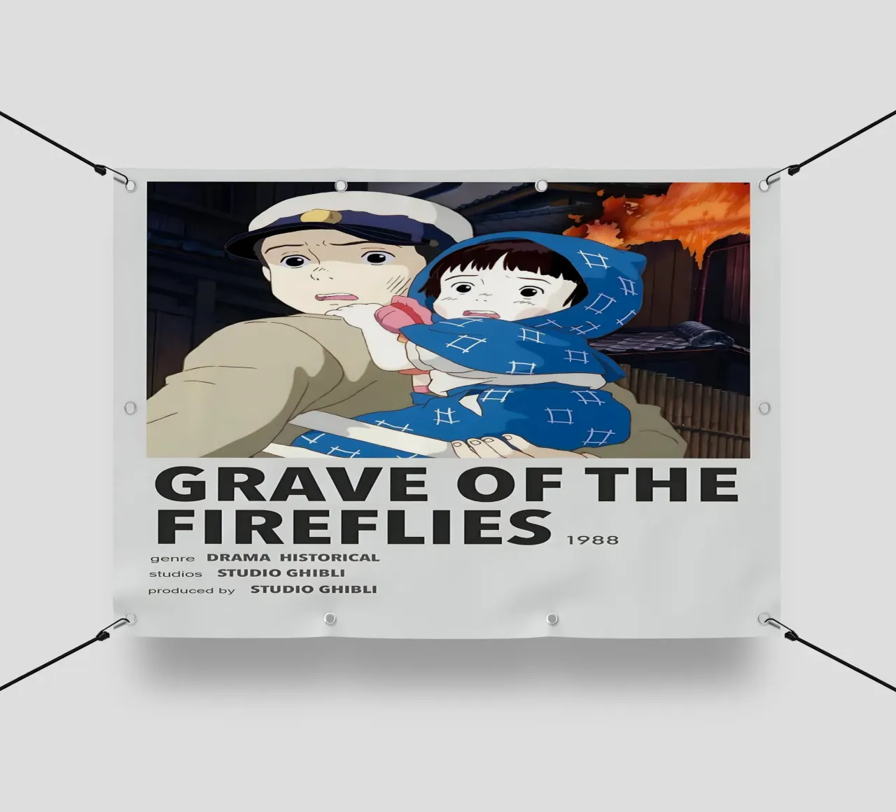 GRAVE OF THE FIREFLIES 1908 telo in pvc da Totoya