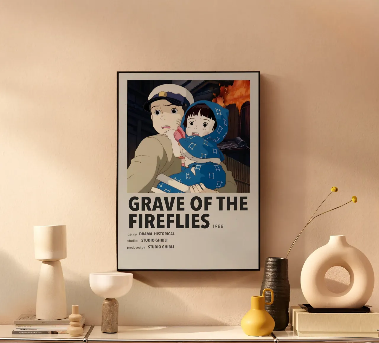 GRAVE OF THE FIREFLIES 1908 plexiglass da Totoya