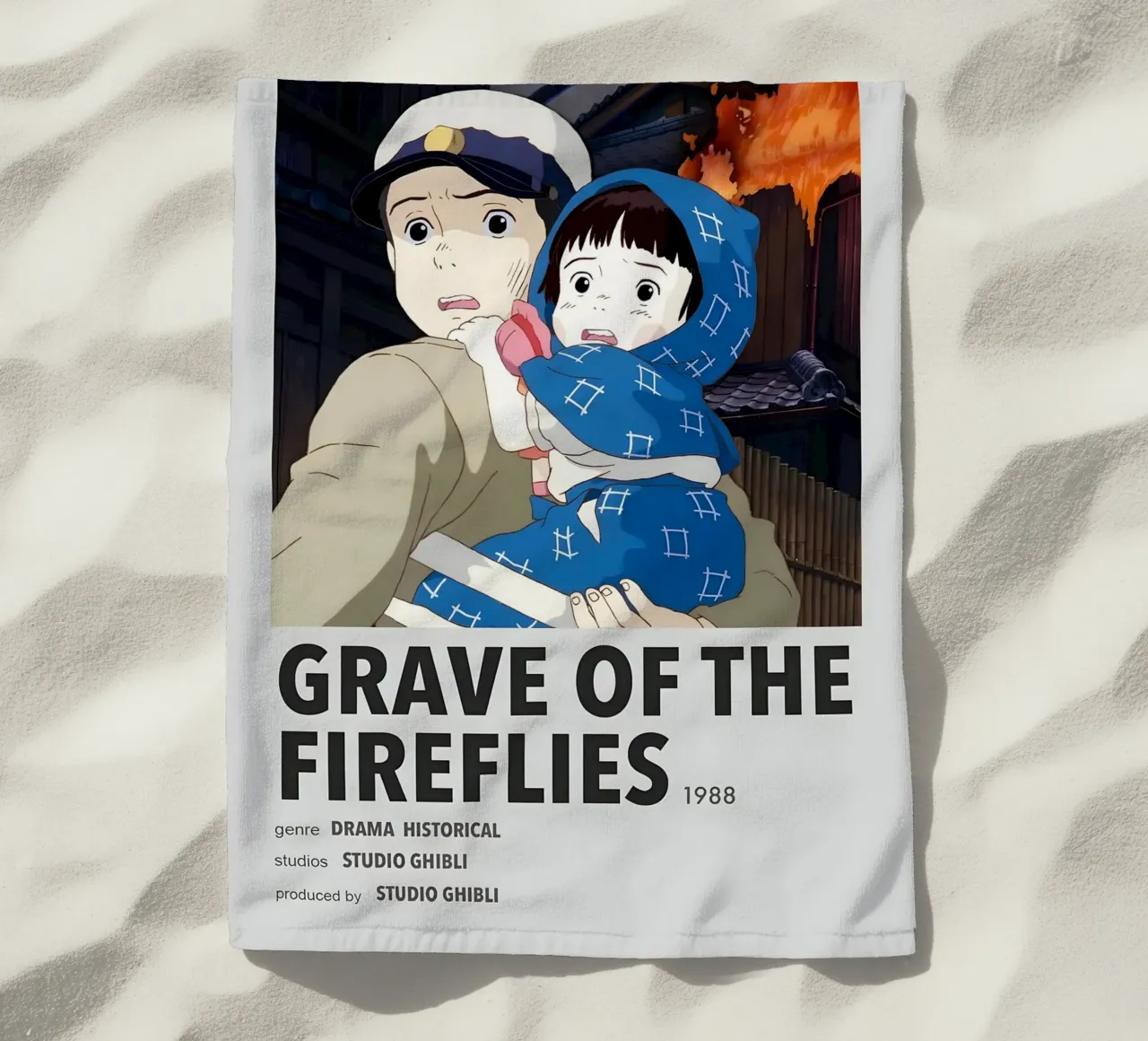 GRAVE OF THE FIREFLIES 1908 telo mare da Totoya
