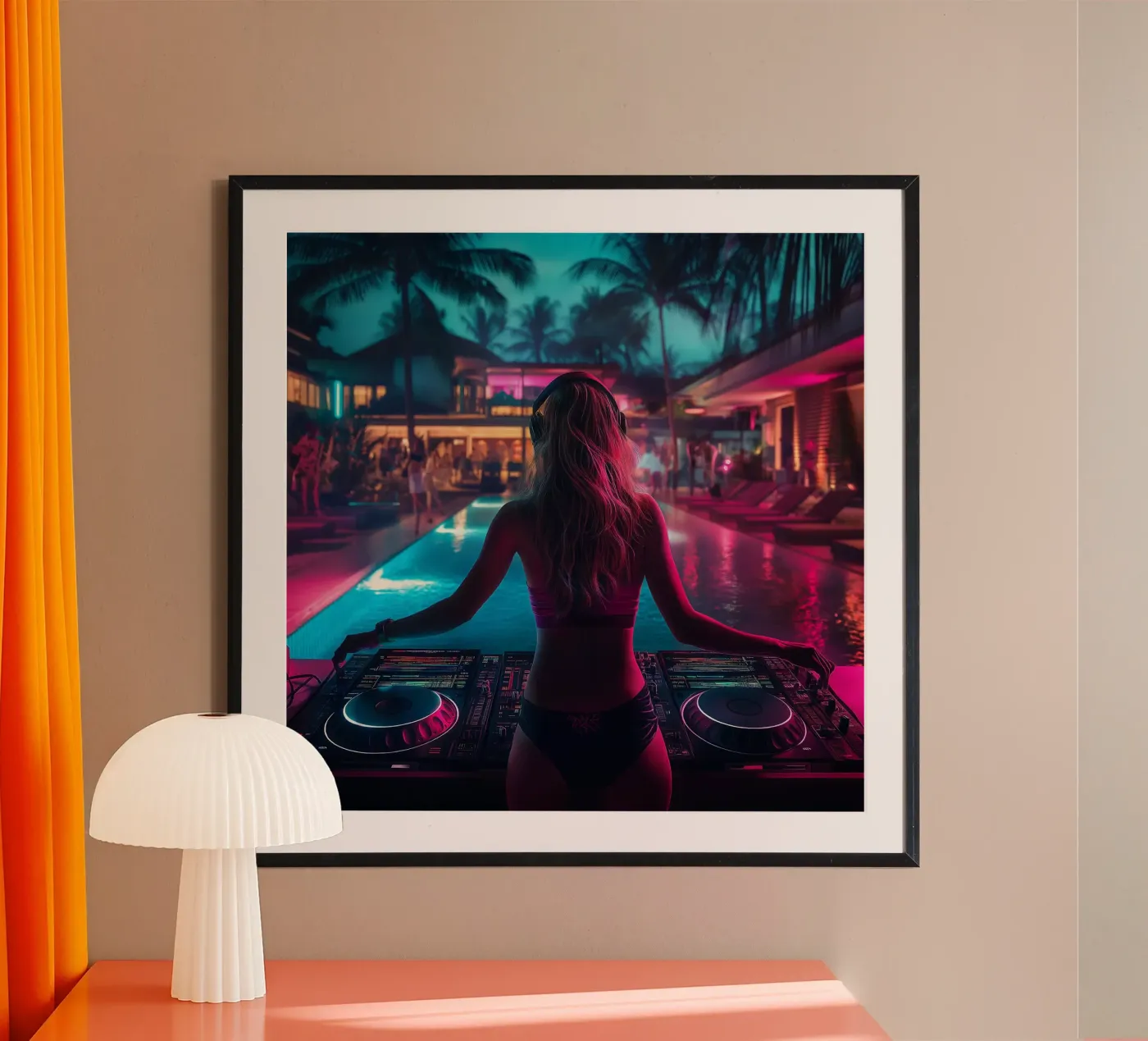 Pool Party DJ poster da Motivate-Today