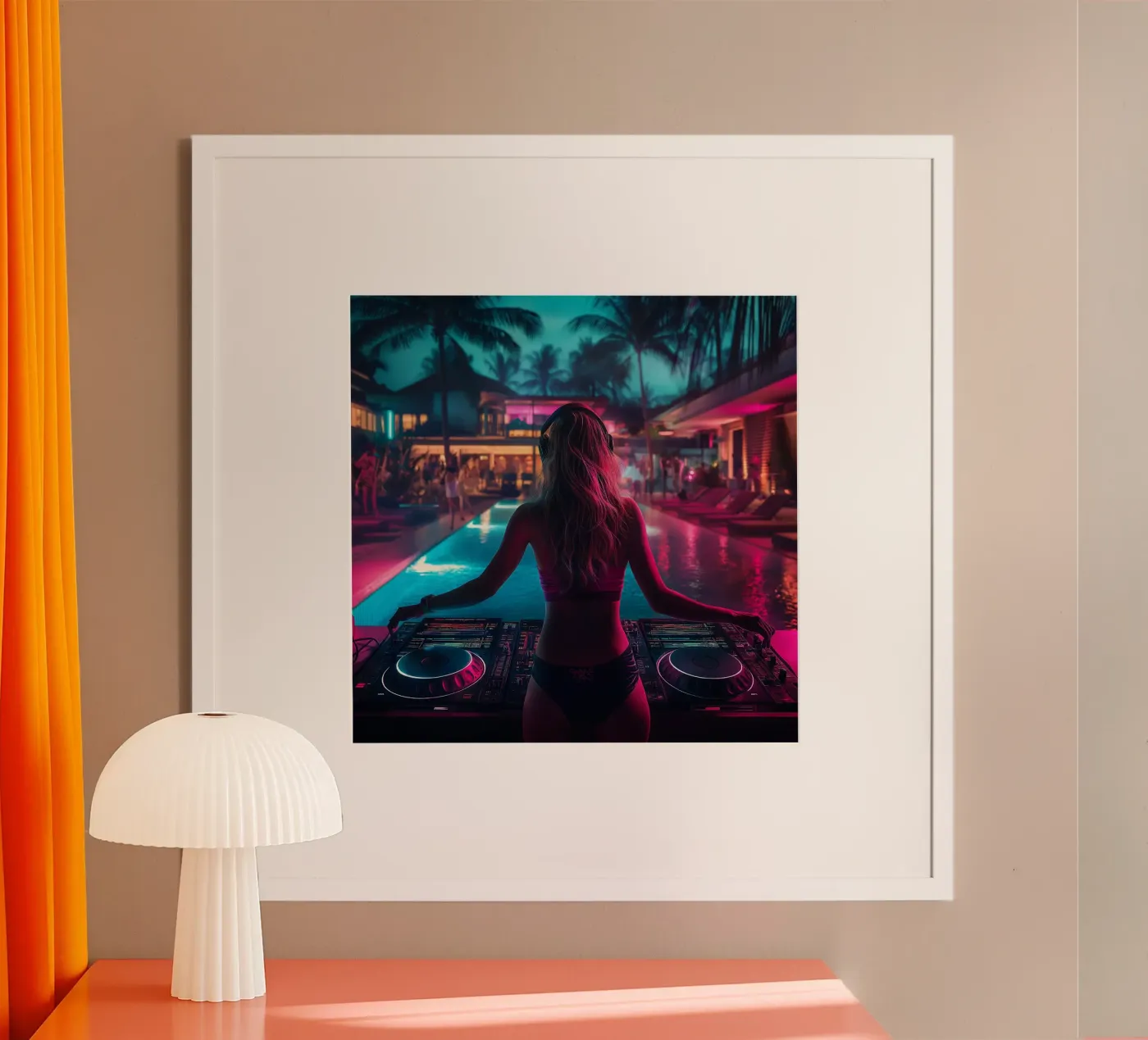 Pool Party DJ poster da Motivate-Today