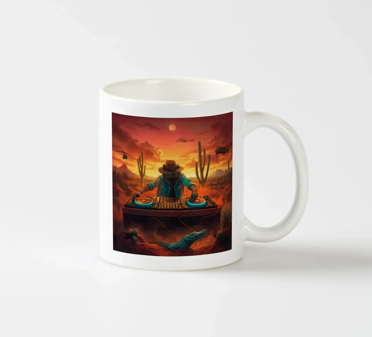 DJ in Desert tazza in ceramica da Motivate-Today