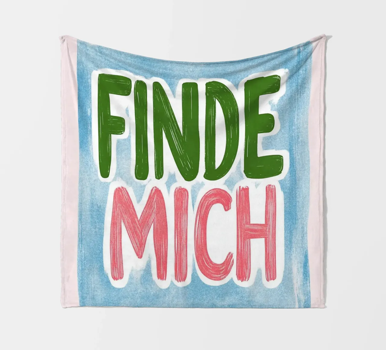 mich finden Fleecedecke von Carinaprint
