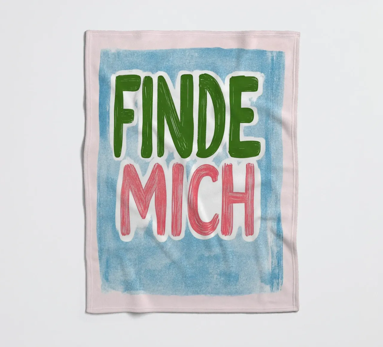mich finden Fleecedecke von Carinaprint