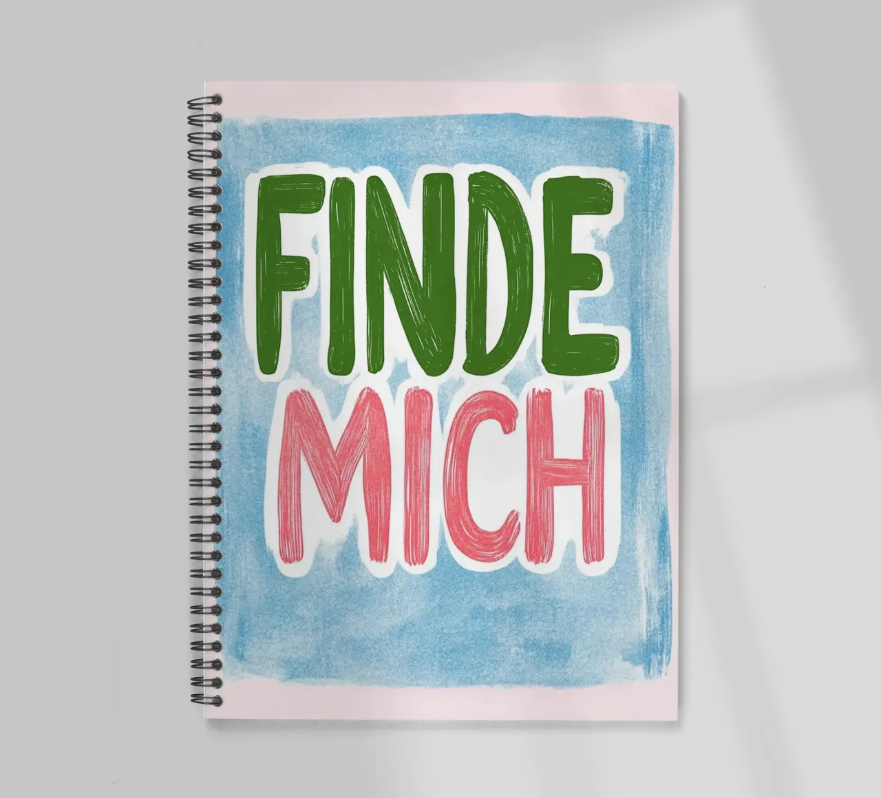 find myself spiral notebook by Carinaprint
