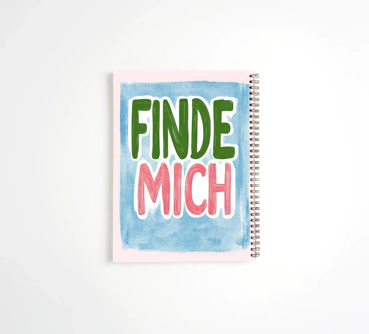 find myself spiral notebook by Carinaprint