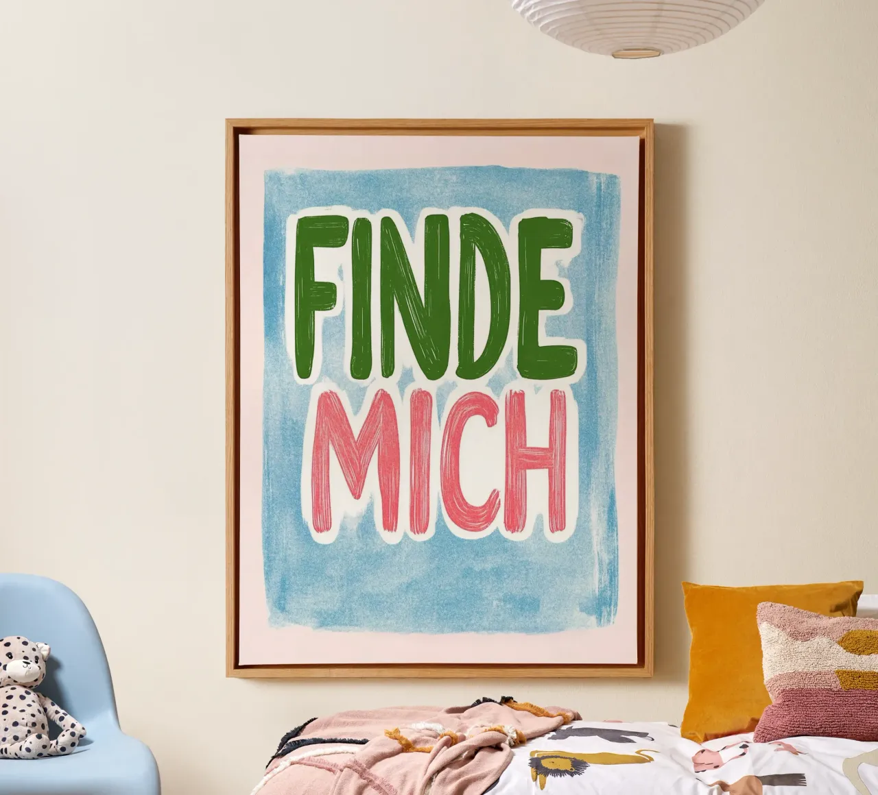 find myself canvas with Floater frame by Carinaprint