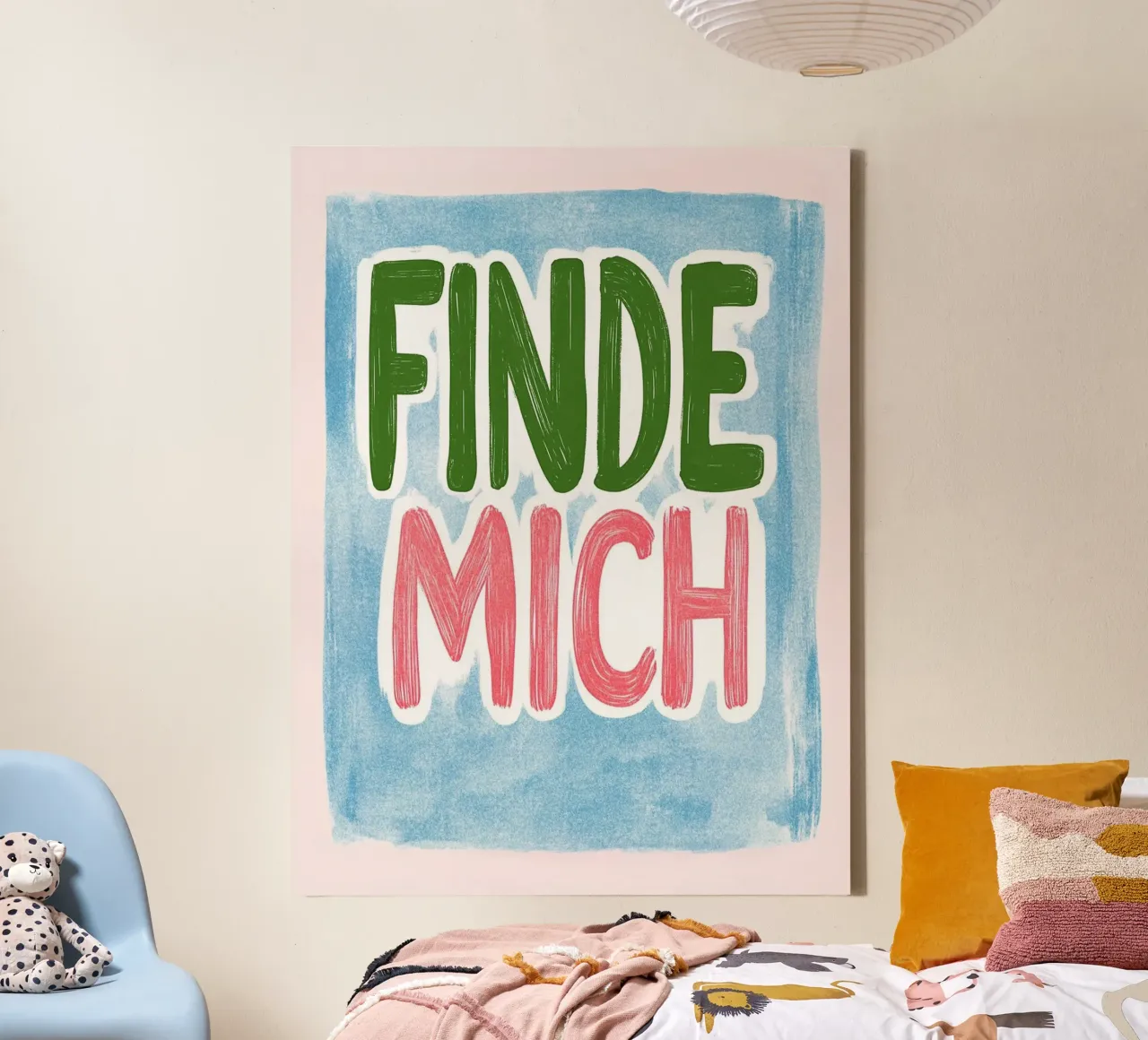 find myself canvas with Floater frame by Carinaprint