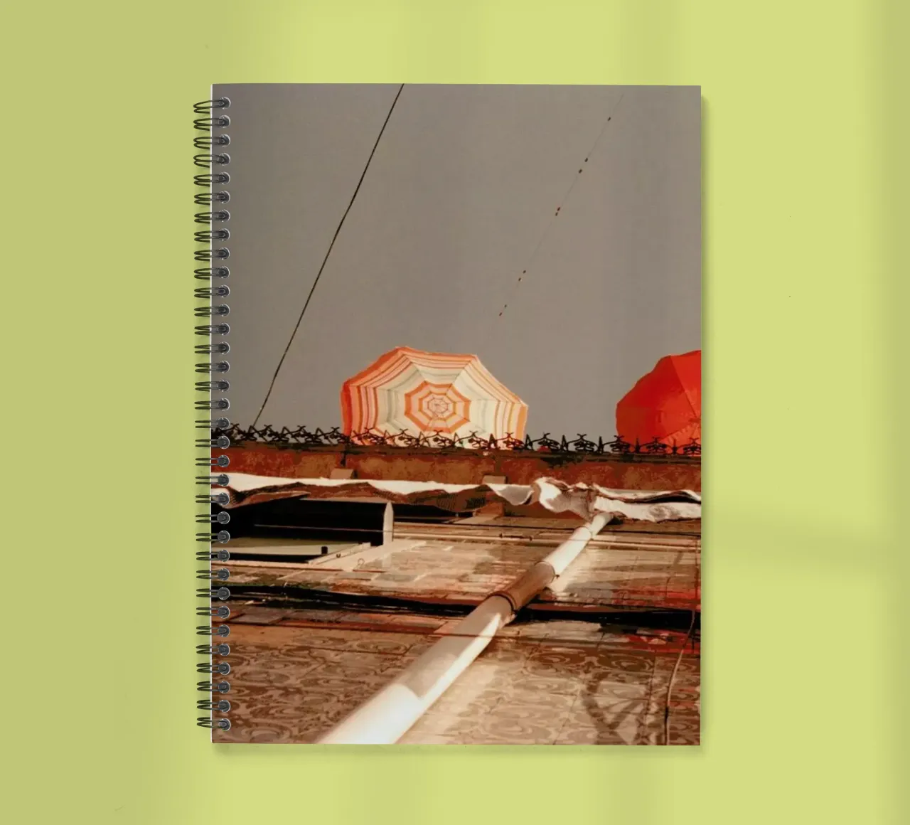 Summer Umbrellas spiral notebook by Sebastian Hilgetag