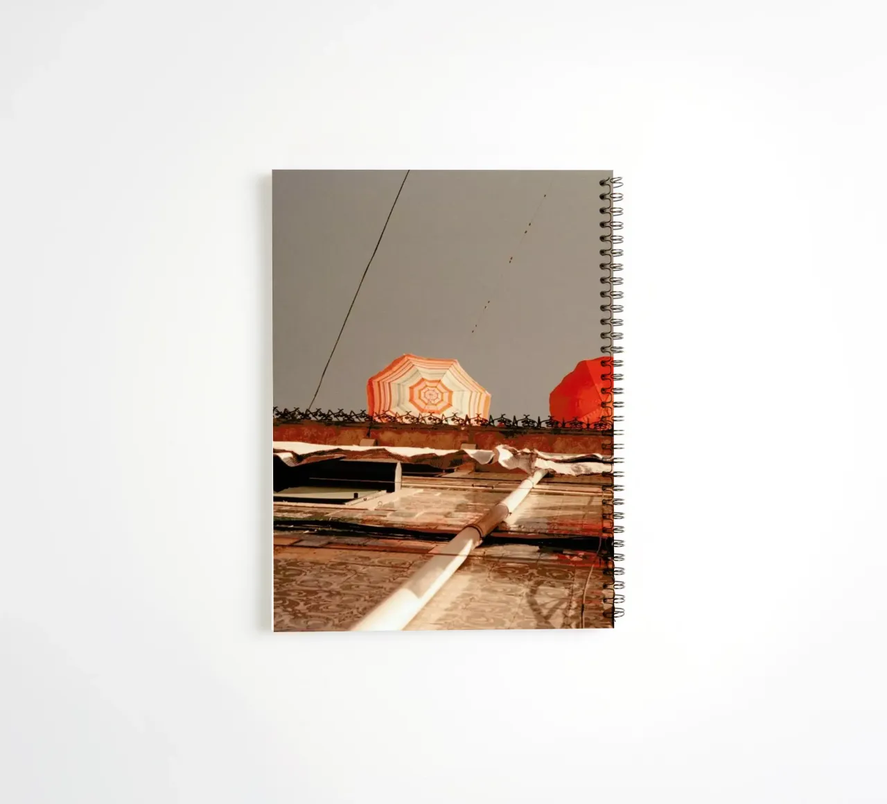 Summer Umbrellas spiral notebook by Sebastian Hilgetag