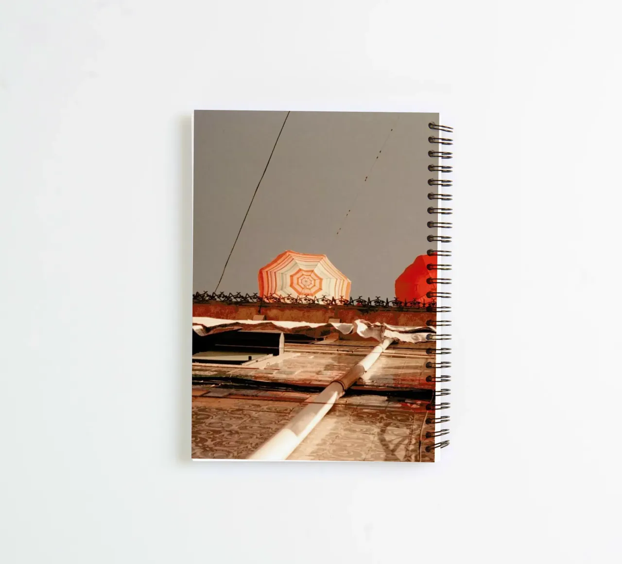 Summer Umbrellas spiral notebook by Sebastian Hilgetag